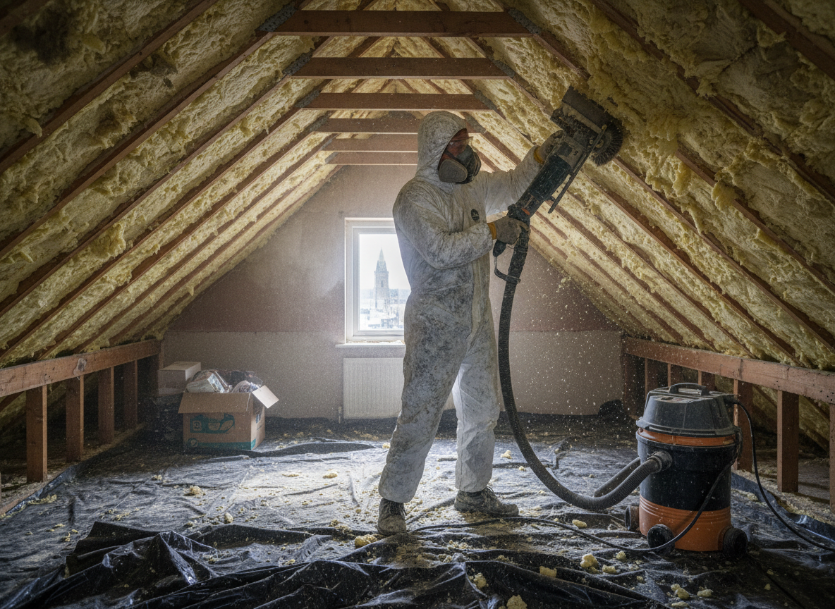 Residential Spray Foam Removal in Grimsby, Lincolnshire