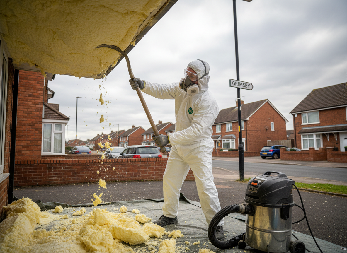 Spray Foam Insulation Removal in Grimsby, Lincolnshire